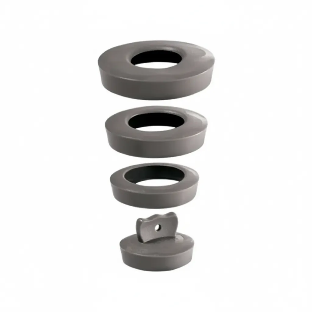 Wirquin Grey Universal Sink Plug - Durable Rubber Seal