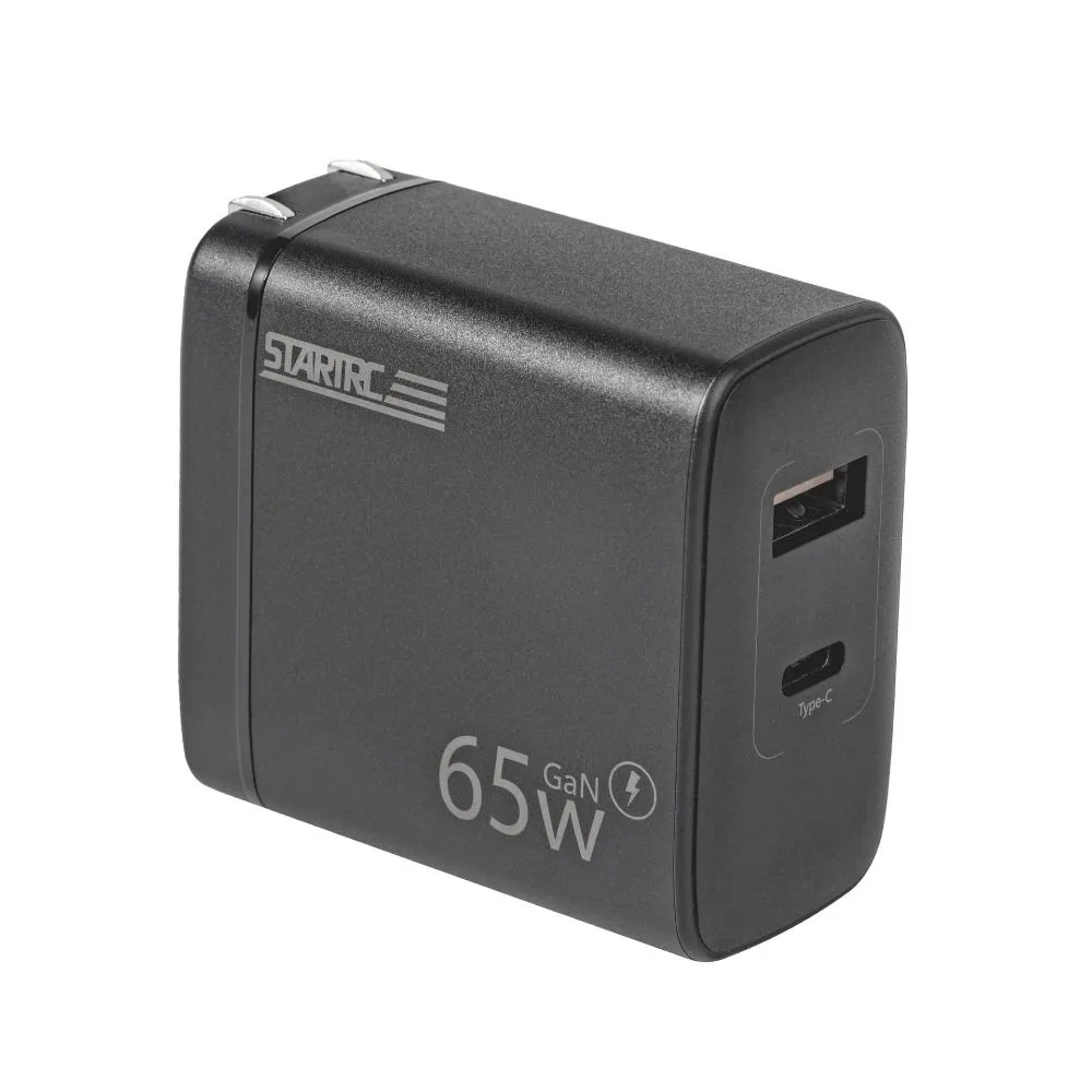 65W Fast Charger Compatible with DJI Mini 4 Pro/Avata 2/Air 3 Drones