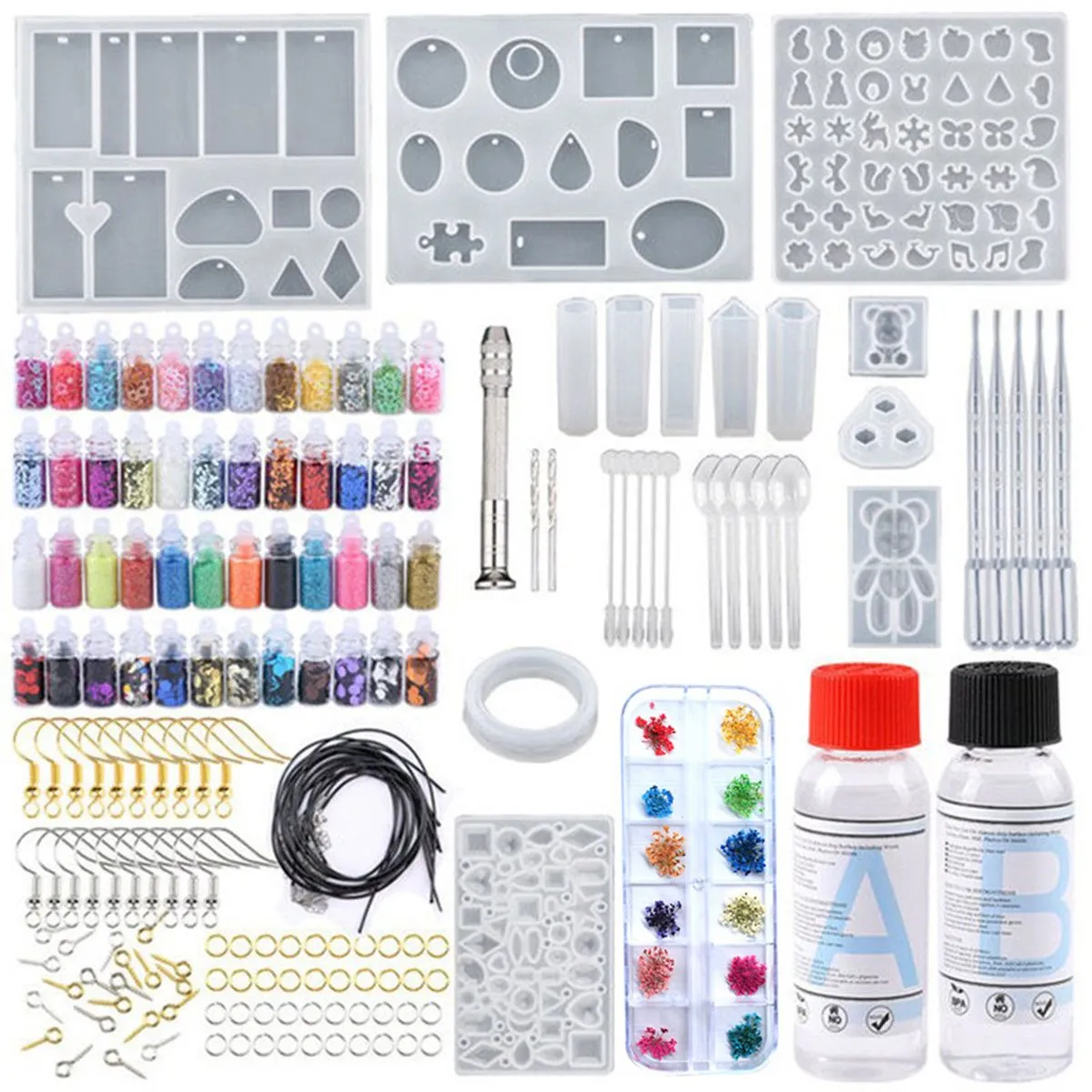 195 Piece Epoxy Resin Kit With Mould