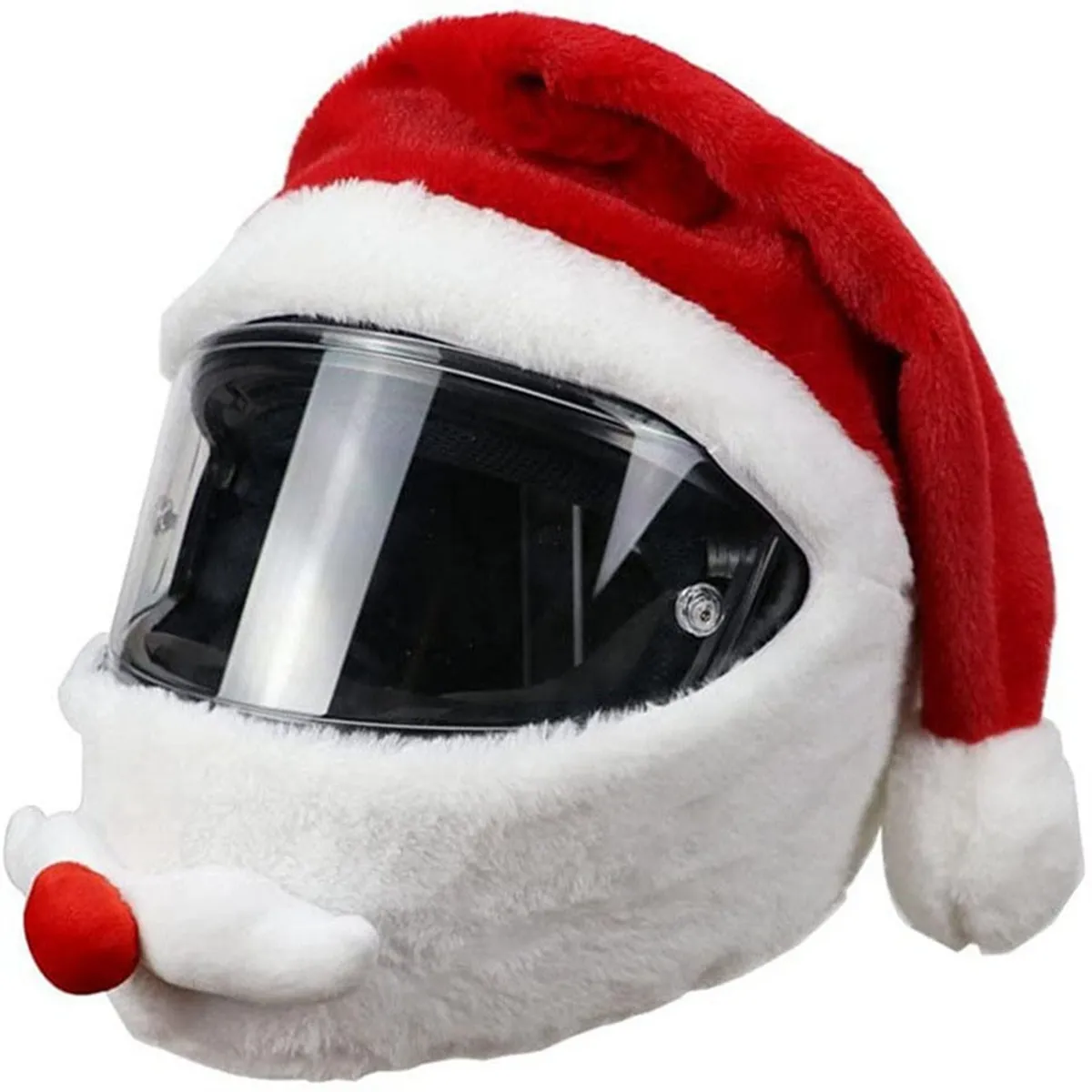 Motorcycle Helmet Cartoons Plush Helmet Protective Cover