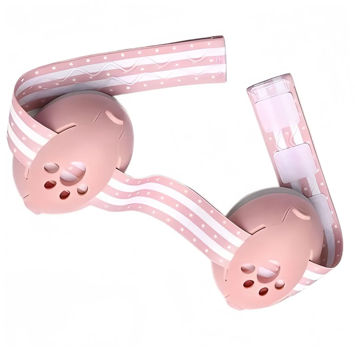 Noise-Reducing Baby Earmuffs, Soft Adjustable Headband, 1-48 Months - Pink