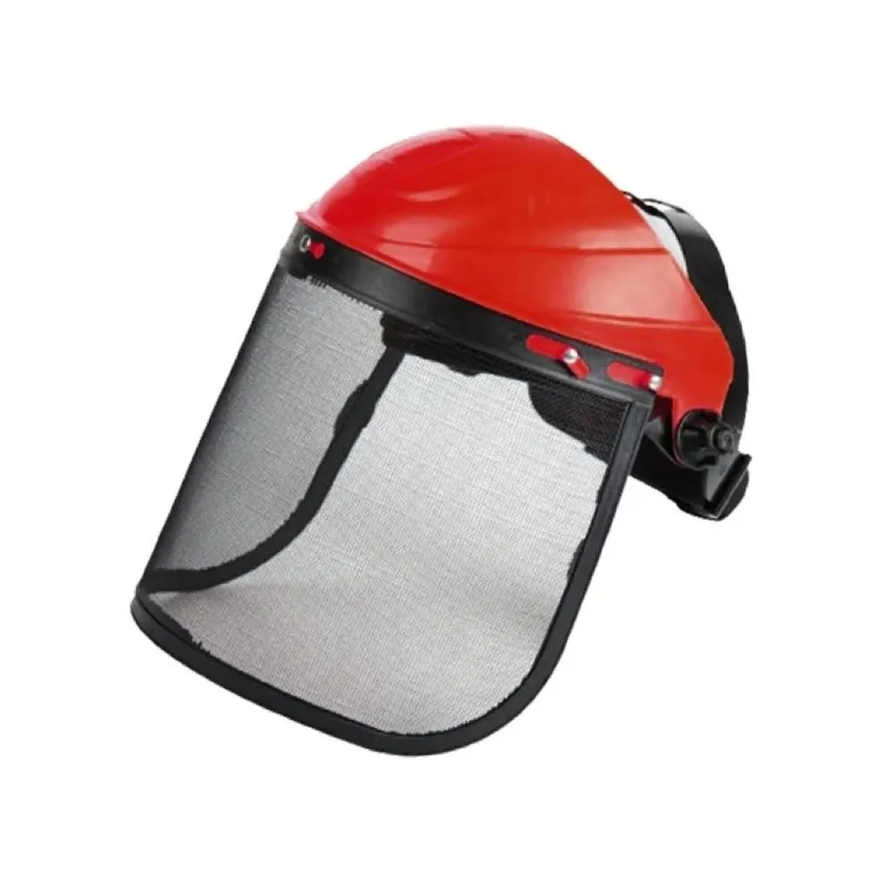 Garden Tool DIY Safety Face Shield Protective Helmet with Visor - Red