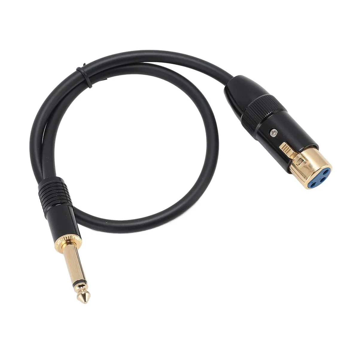 XLR to 6.35mm Mono Cable Gold Plated Compatible with Shure