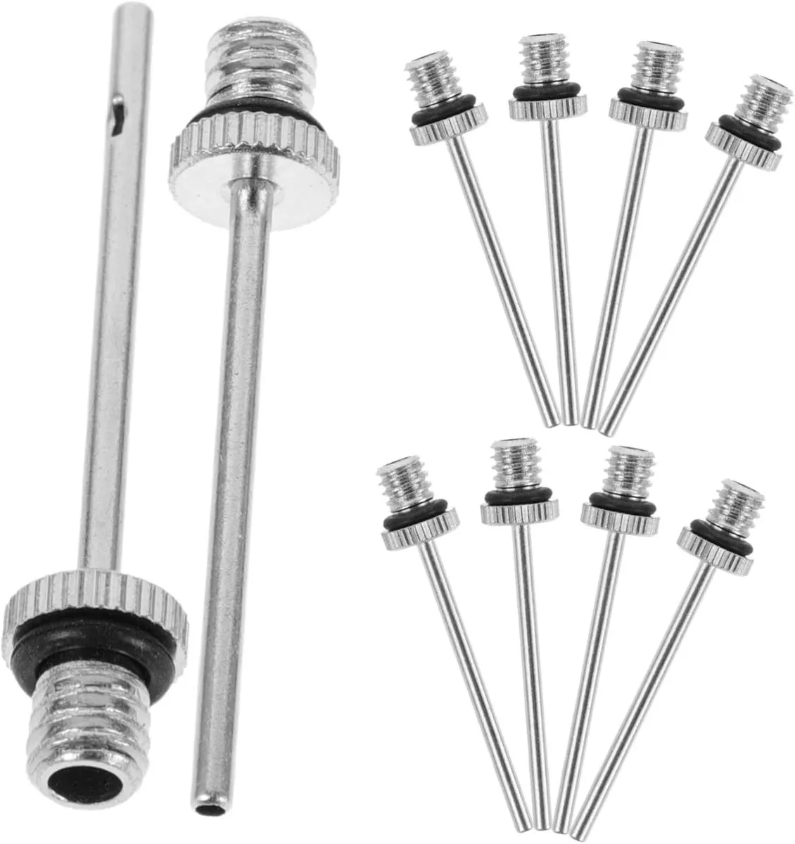 10 Pieces Sports Ball Inflation Needles Metal Basketball Pump Needles Air