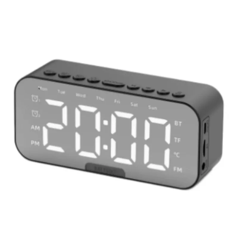 LED Alarm Clock BT Speakers Wireless Alarm Clock With FM Radio USB