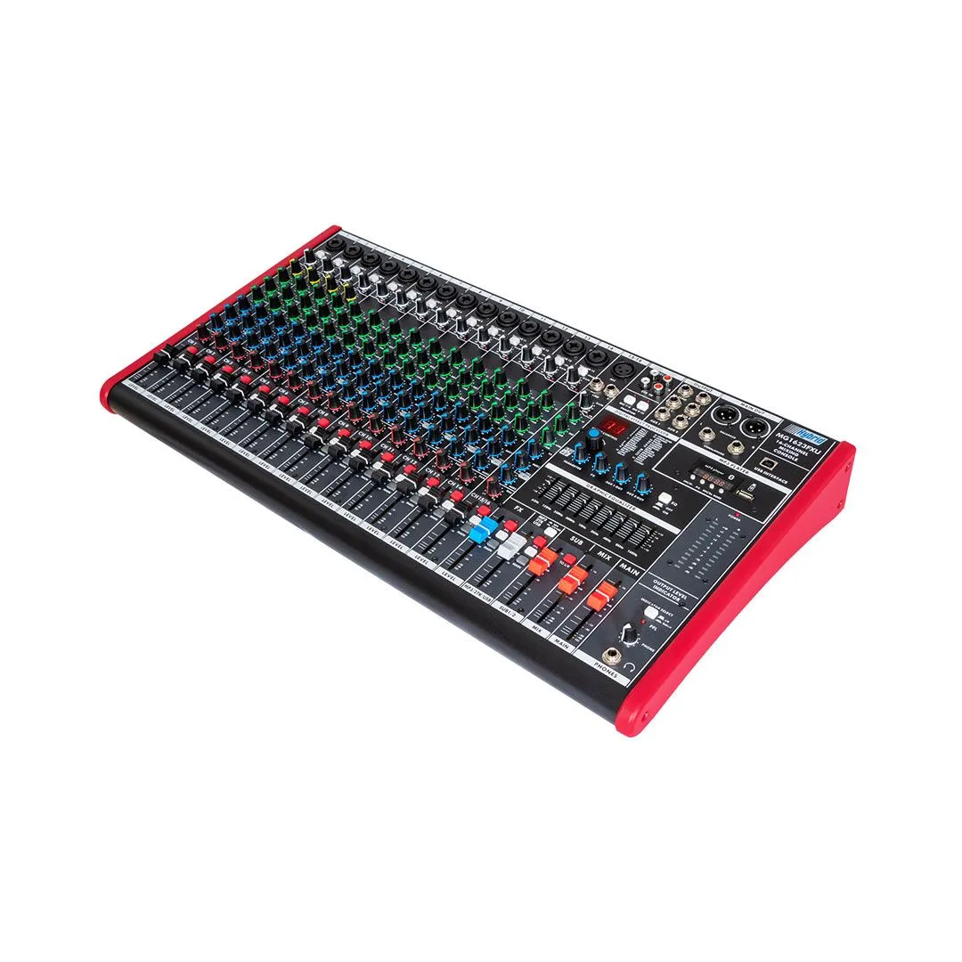 Hybrid MG1623FXU - 16-Channel Professional Band Mixer with USB & Bluetooth