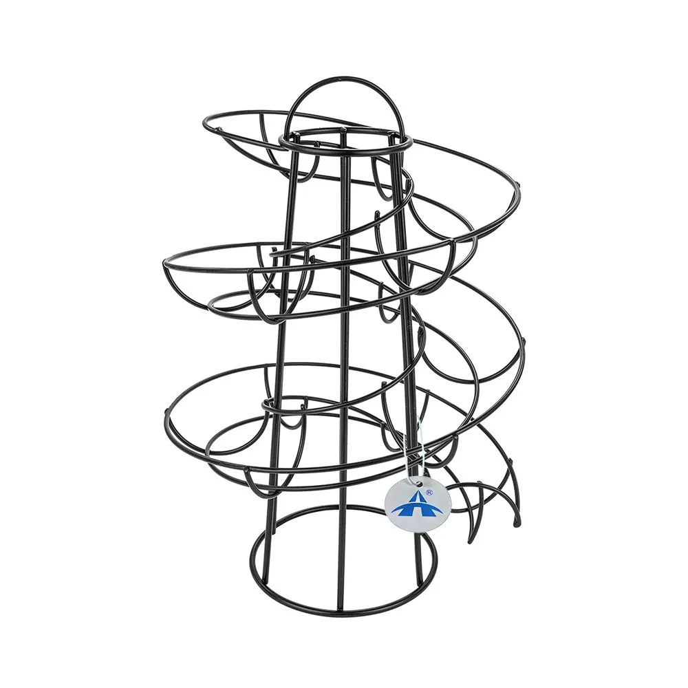 ALANES Black Metal Egg Storage Rack Egg Storage Basket Egg Holder