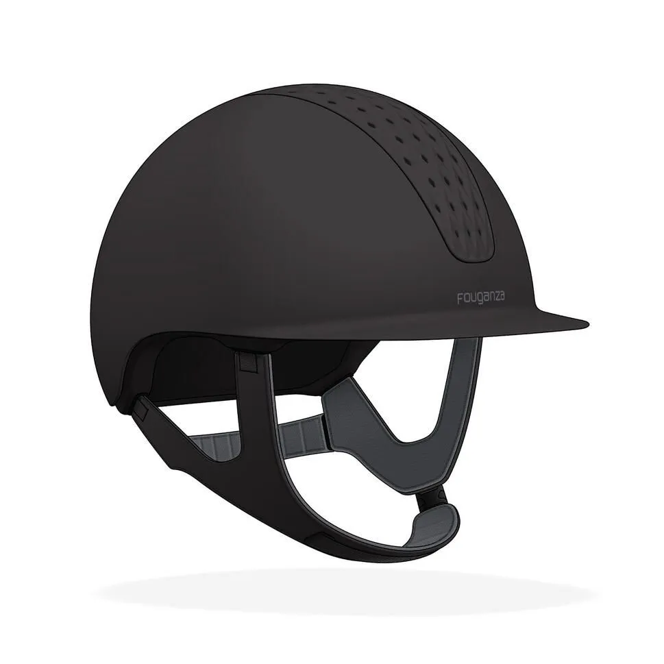 Fouganza 520 Horse Riding Helmet - Matte Black