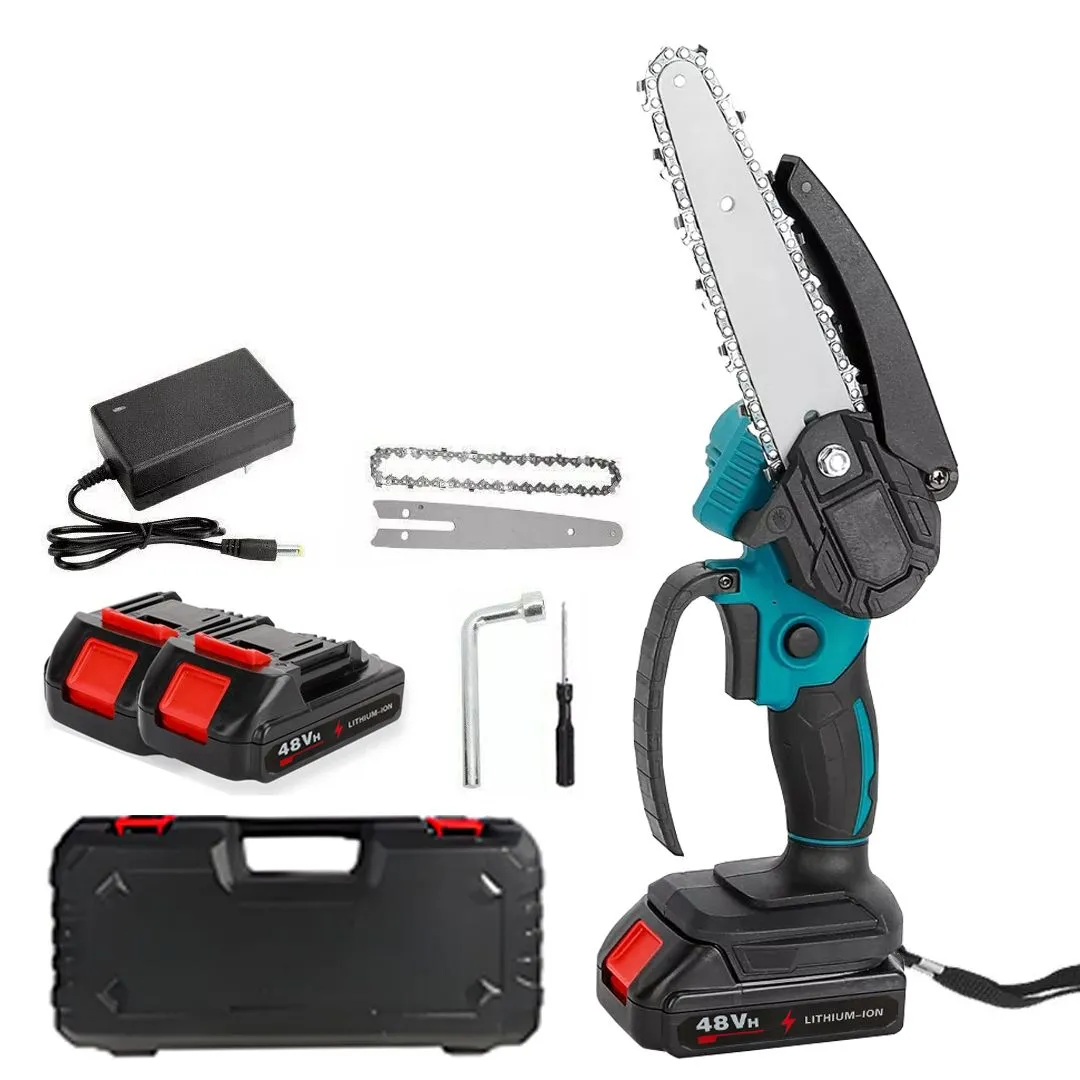 6 Inch Electric Chainsaw Cordless Rechargeable Lightweight Portable