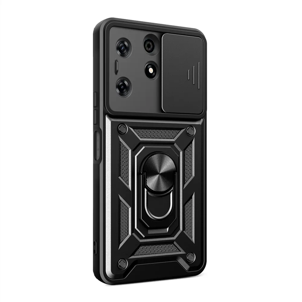 TC Sliding Camera Protection Case Compatible With Tecno Spark 10 Pro - Black