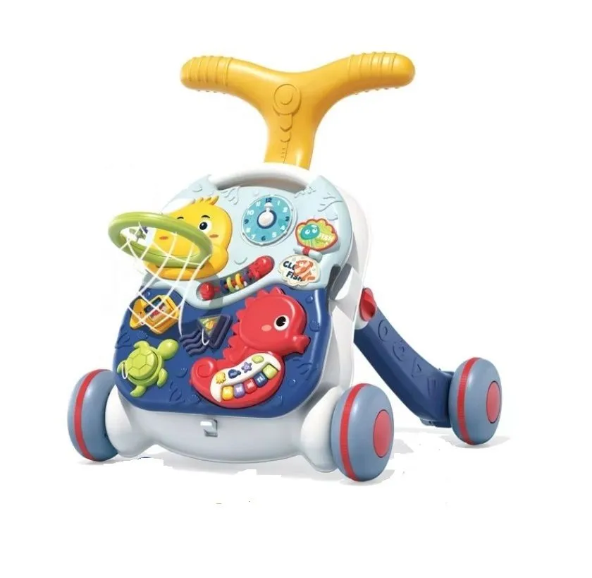 Baby Walker Early Educational High Quality Multifunctional Learning-Blue