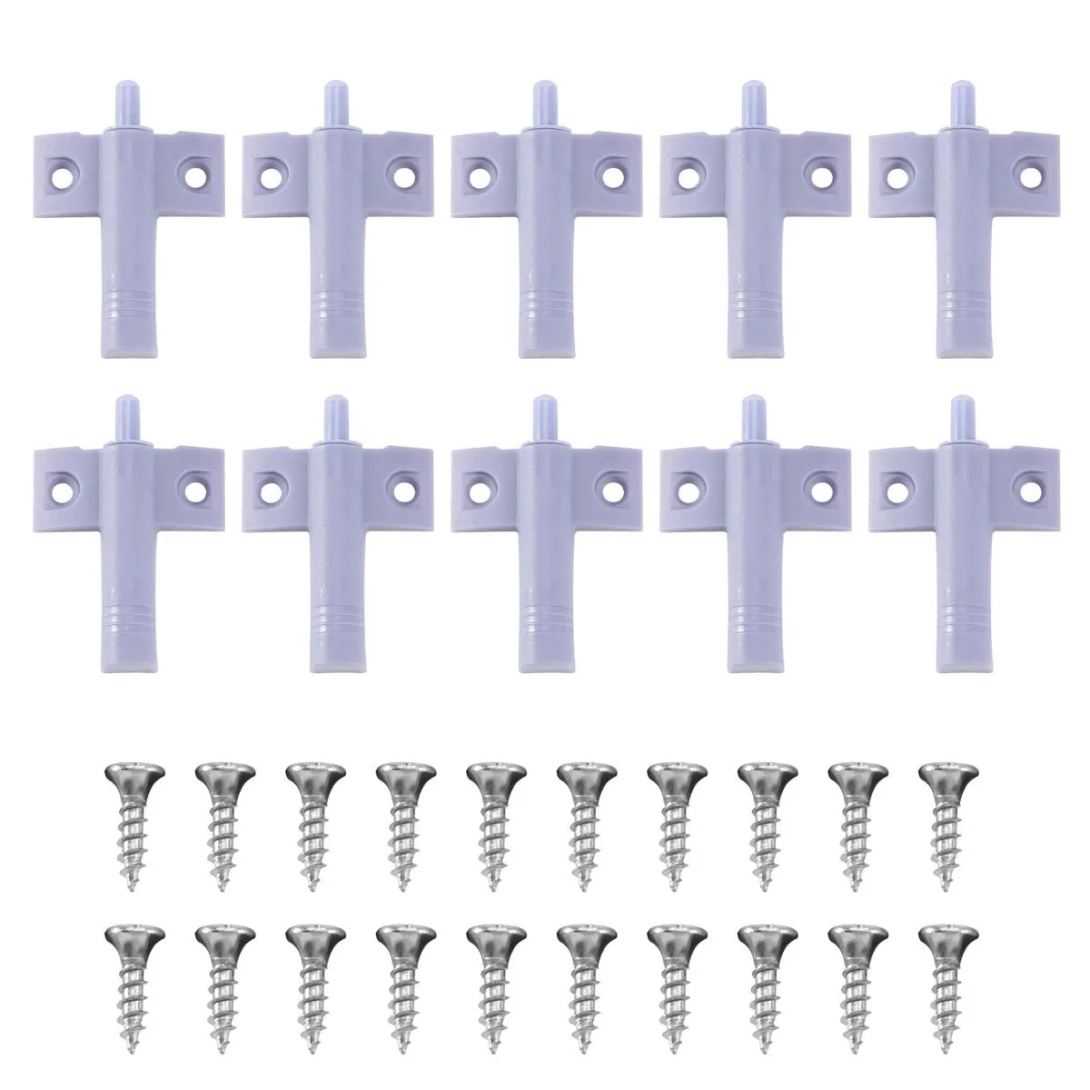 10x Quiet Close Kitchen Cabinet Door Drawer Closer Damper+Screws Grey