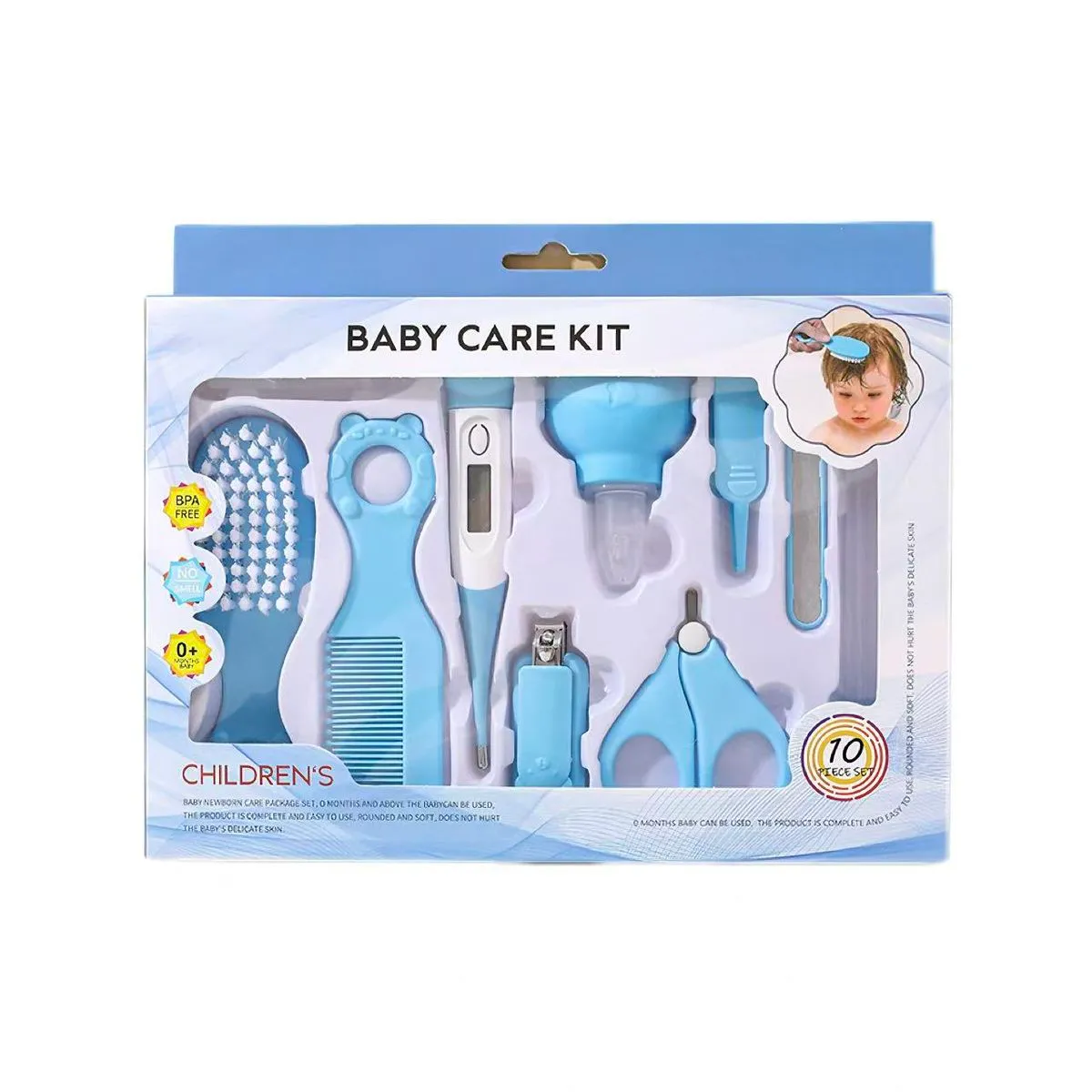 10-in-1 Baby Care Kit - Blue