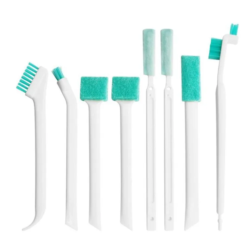 8-Piece Gap Cleaning Brush Set - Reach Tight Corners in Windows, Cars