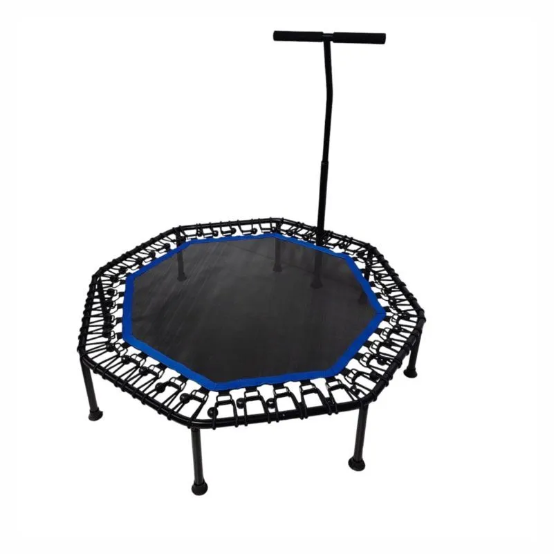 Fitness Trampoline with Adjustable Handle - Blue
