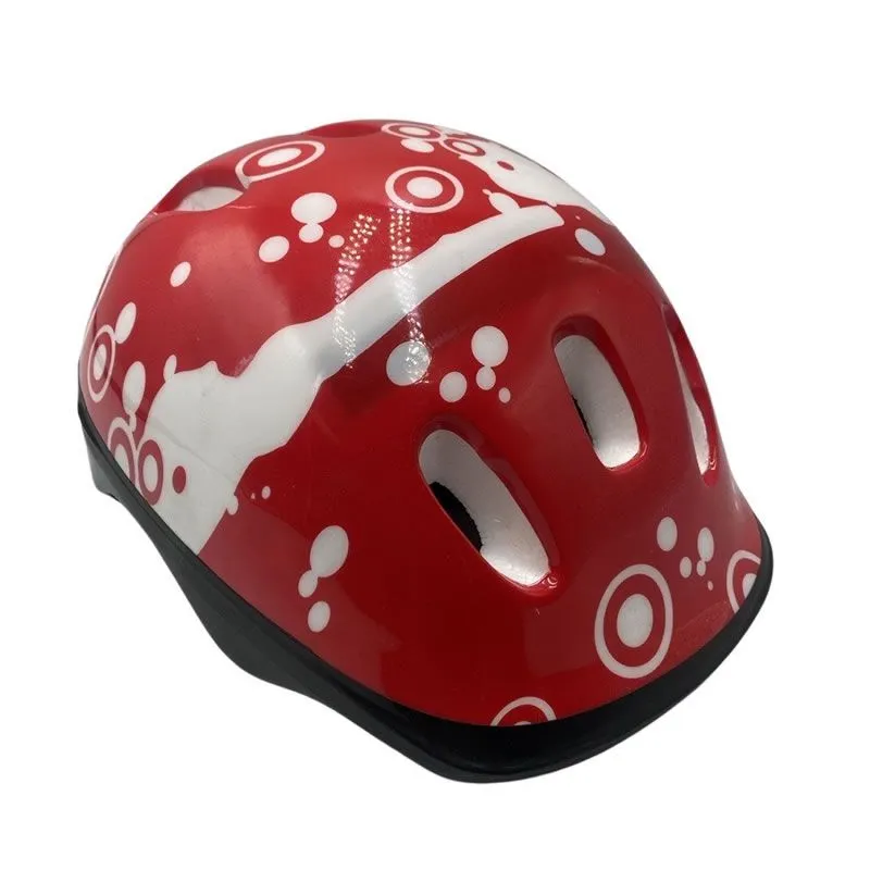 Adjustable Head Protective Helmet For Kids - Red