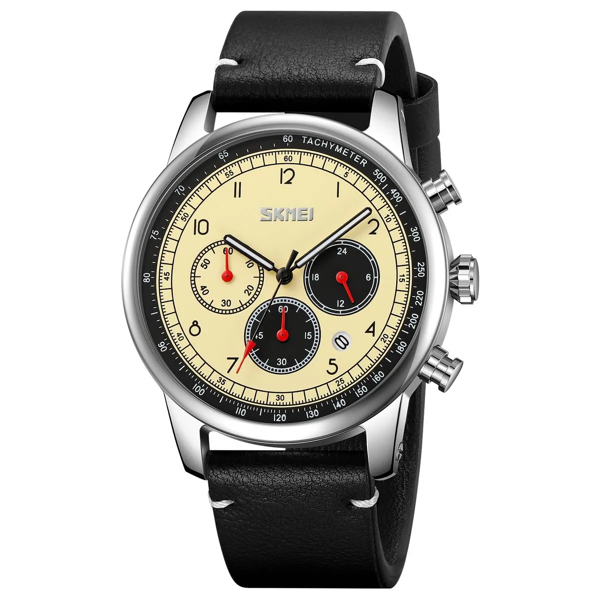 Skmei 9318 Analog Sport Watch - Beige-Black
