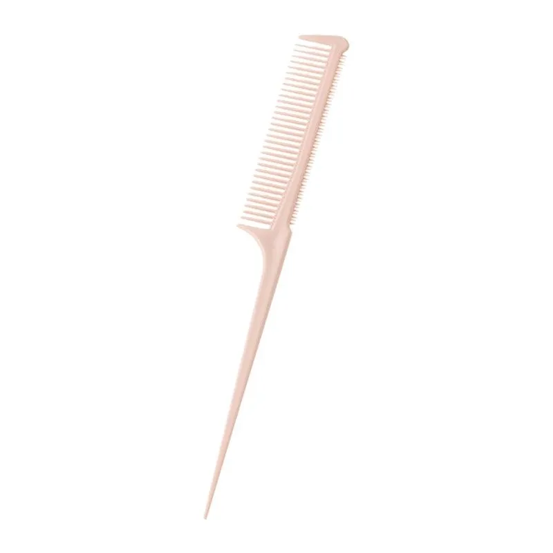 Anti-static Pointed Tail Comb - For Hair Parting & Styling, Salon/Home Use - Pink