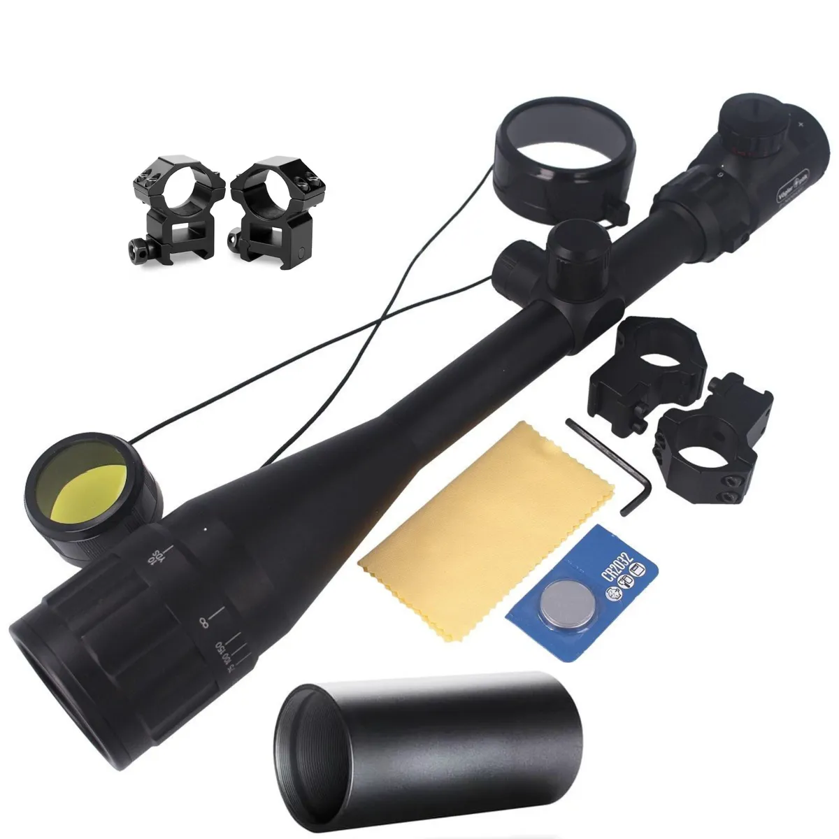 Comet Long Range 6-24x50 AOEG Rifle Scope Adjustable Glow Reticle -Sunahade