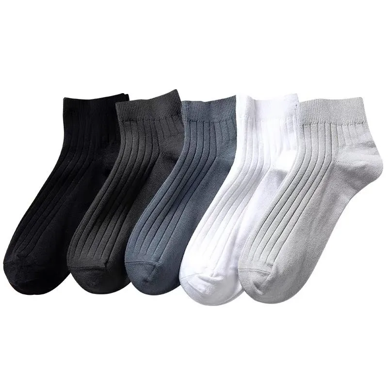 Men's Bamboo Charcoal Cotton Socks Low Cut Socks 10 pairs