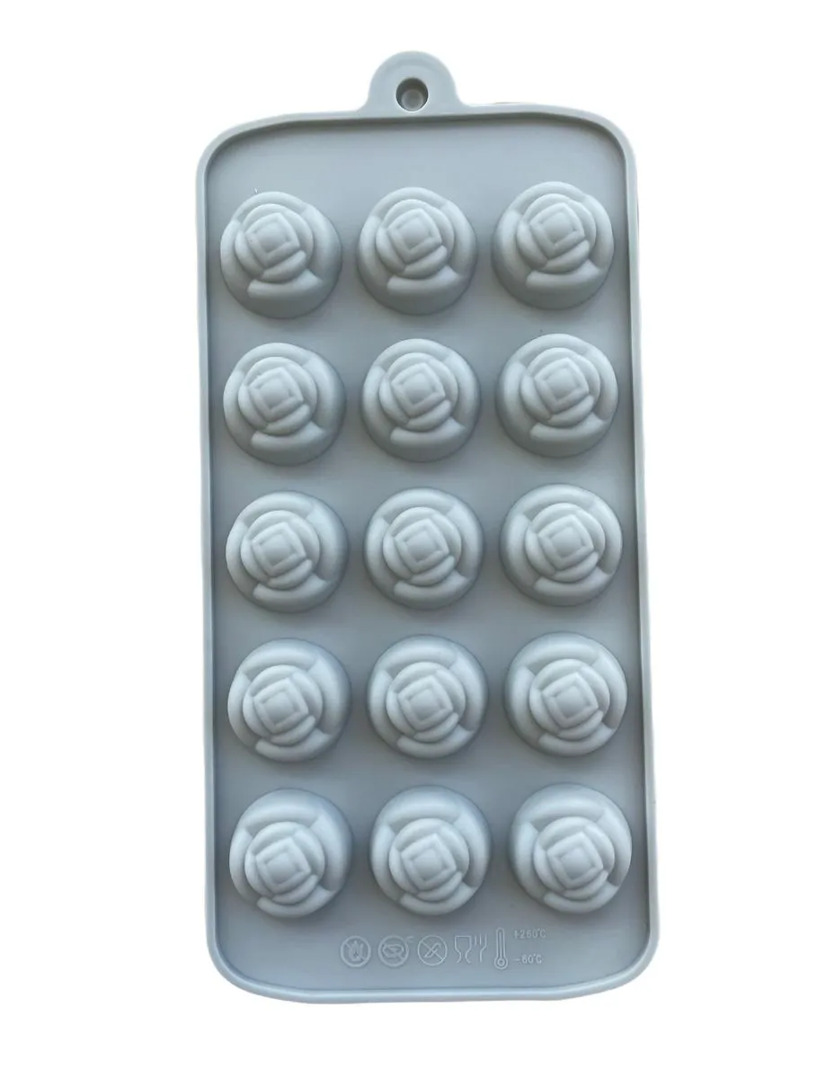 Silicone Chocolate Baking Mold/Mould 15 Classic Rose Mould