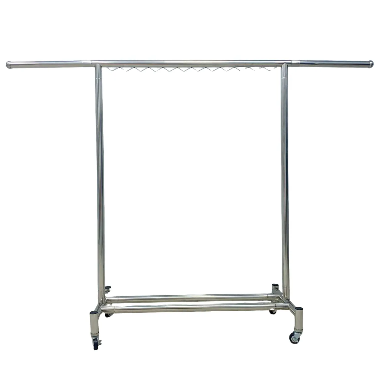 Stainless Steel Garment Rack Clothes Stand with Casters