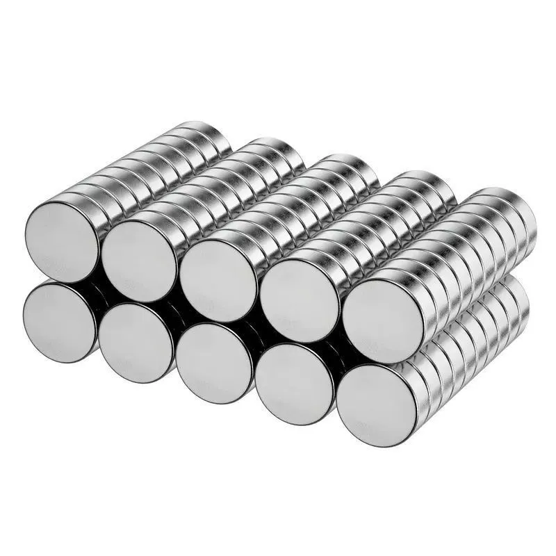 100-Piece Mini Silver Magnet Discs for Whiteboards, Fridges & Filing