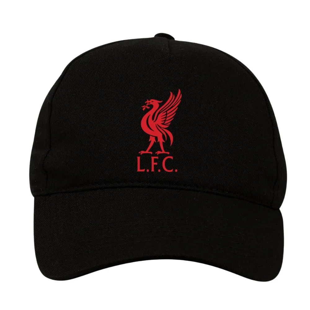 Liverpool LFC Red 5 Panel Cap - Black