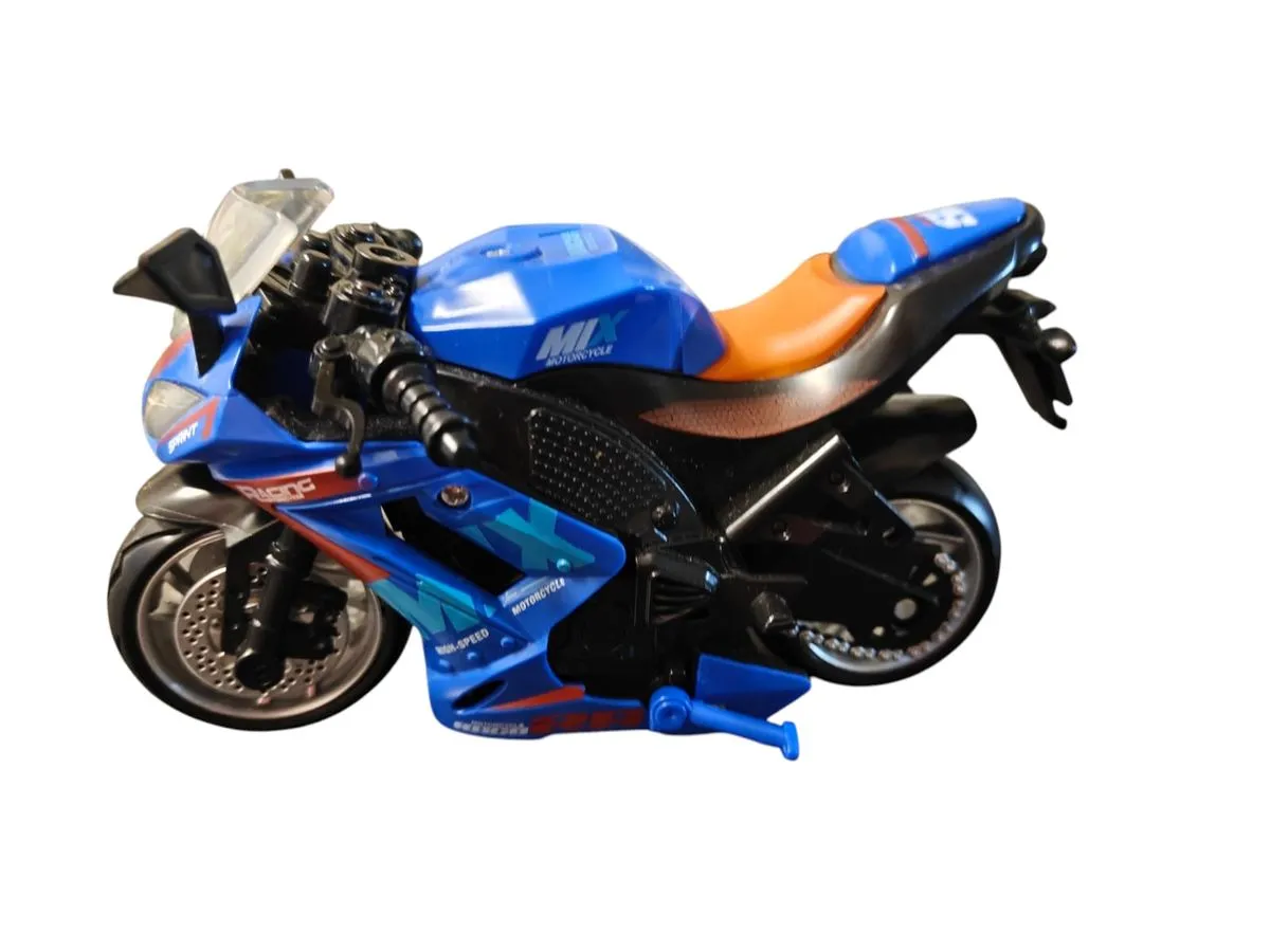 MotorCycle Toy -Bike With Light & Music - Blue