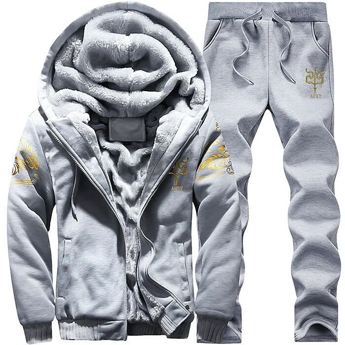 APEY Hoodies For Men Winter Tracksuits For Men & Women Winter Jackets -Grey