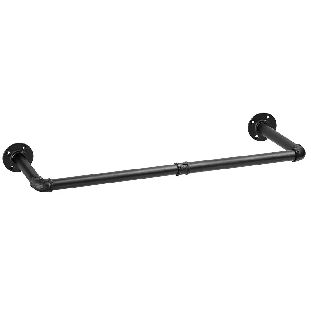 Chenshia Industrial Pipe Clothes Rack Wall Mounted Clothing Rail- 92.5cm