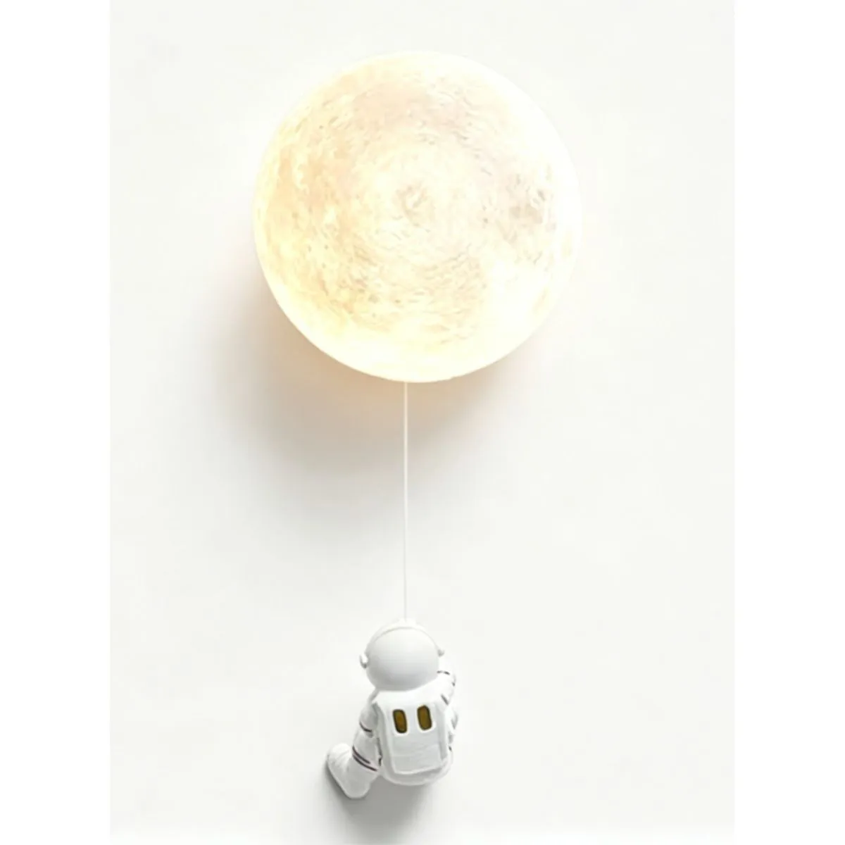 LED Moon Wall Light, Astronaut Wall Sconce for Kids Room