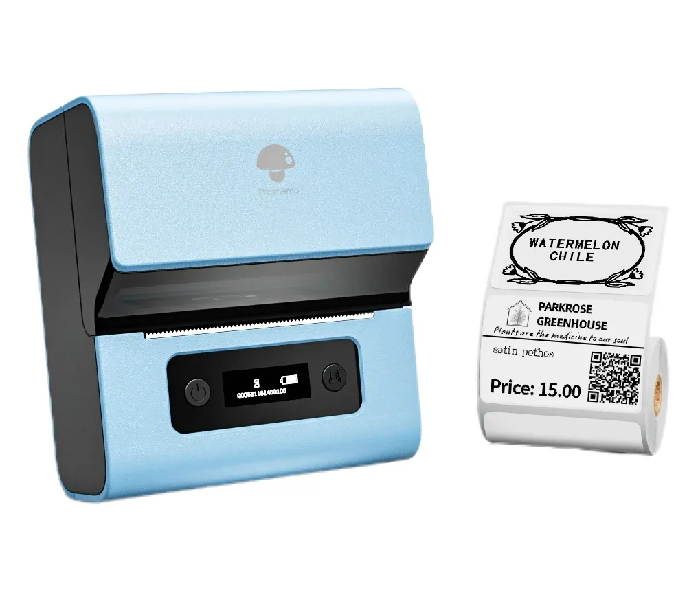Phomemo Label Makers- Barcode Label Printer M221, Compatible with Phone&PC - Blue
