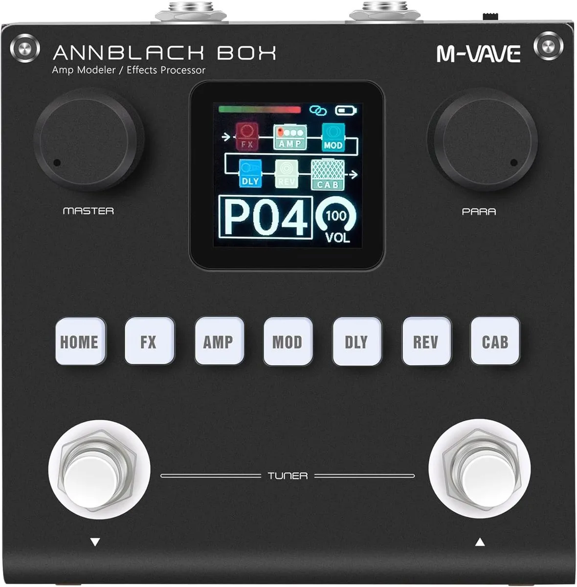 M-VAVE ANN Black Box Guitar Multi Effects Pedal - Black