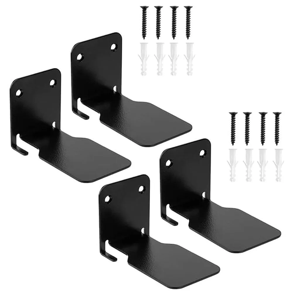 4 Pieces Invisible Floating Bookshelves, Metal Wall Mounted Book Shelves