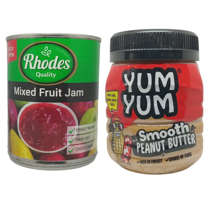 Rhodes Mixed Fruit Jam 450g + Yum Yum Peanut Butter 400g
