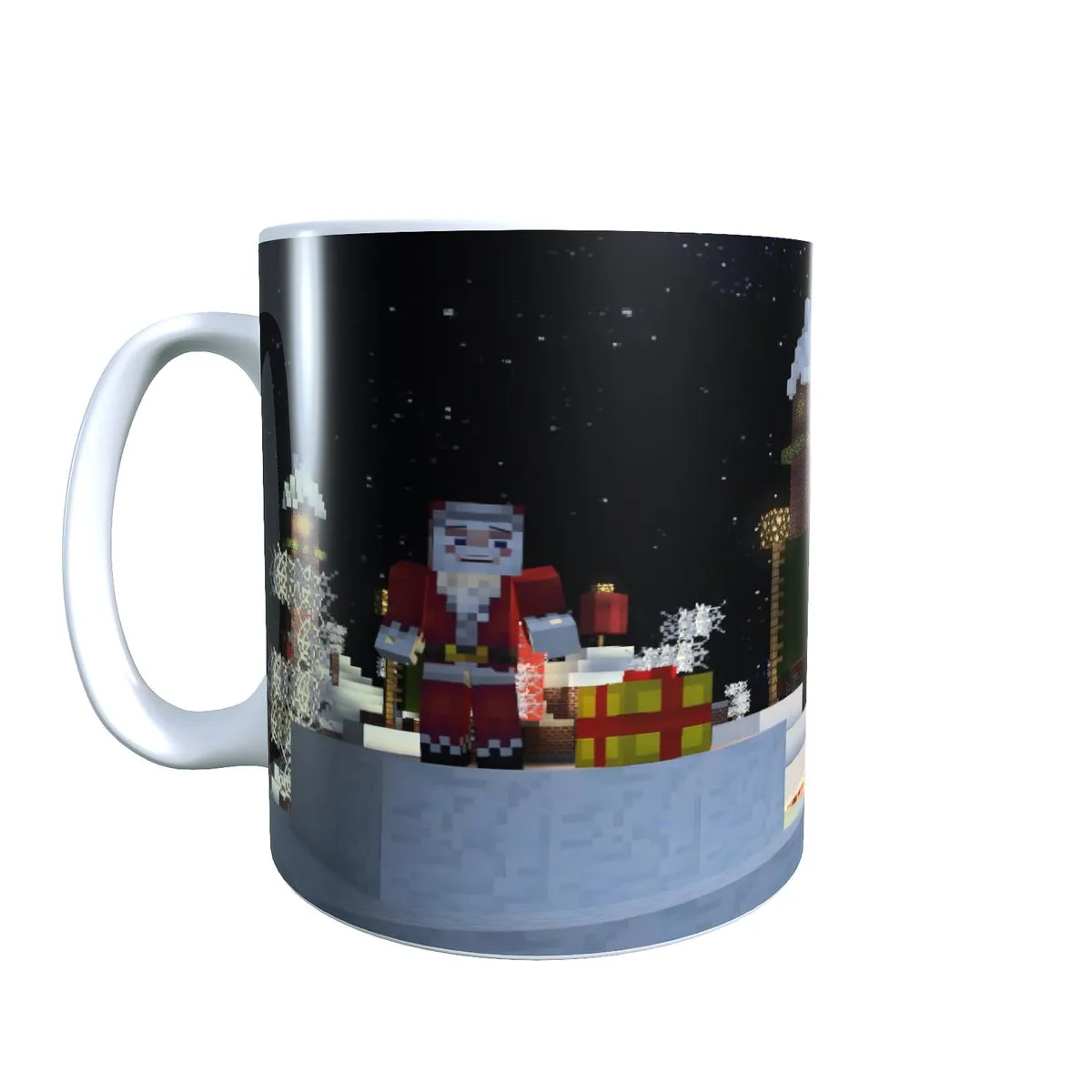 Christmas Village - Minecraft Christmas Themed Coffee Mug