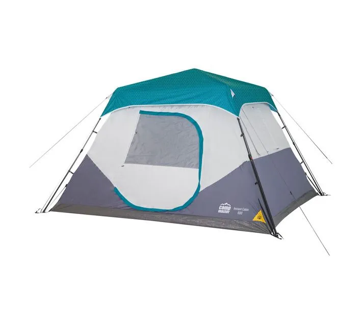 6-Person Instant Tent with Silver-Lined Flysheet for Quick Setup