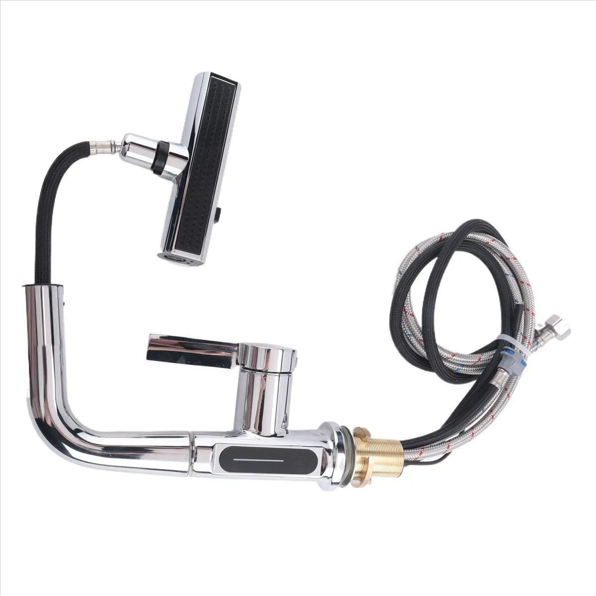 Cold Hot Mixer Taps Rotatable Sink Lifting Basin Compatible with None