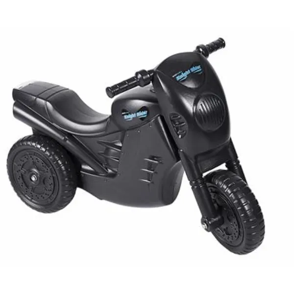 Kids Ride-On Plastic Push-Bike - Black 