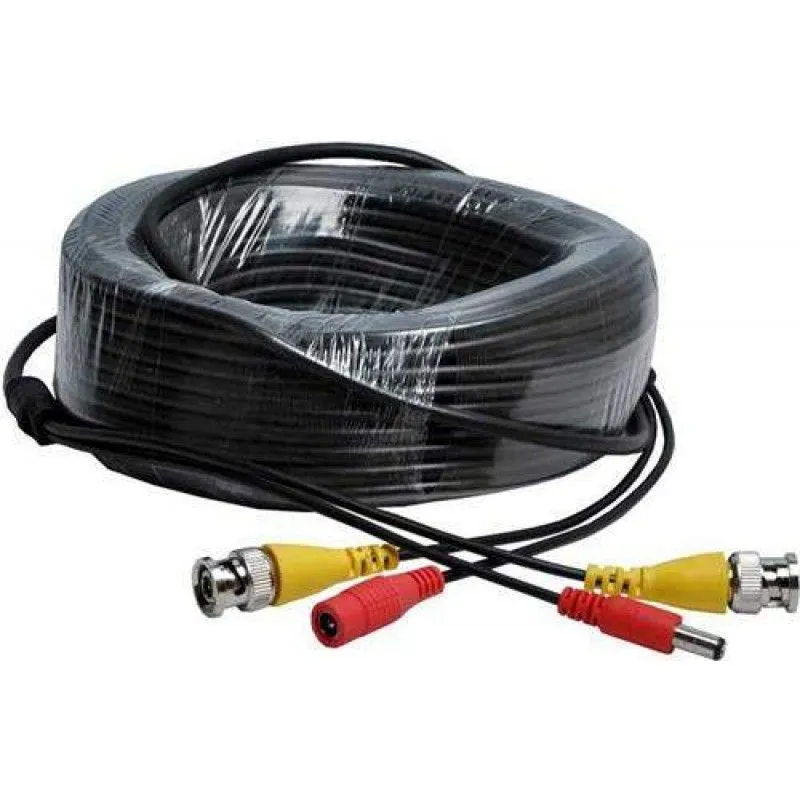 40m RG59 Coax CCTV Cable BNC Video Power Lead for Security Cameras
