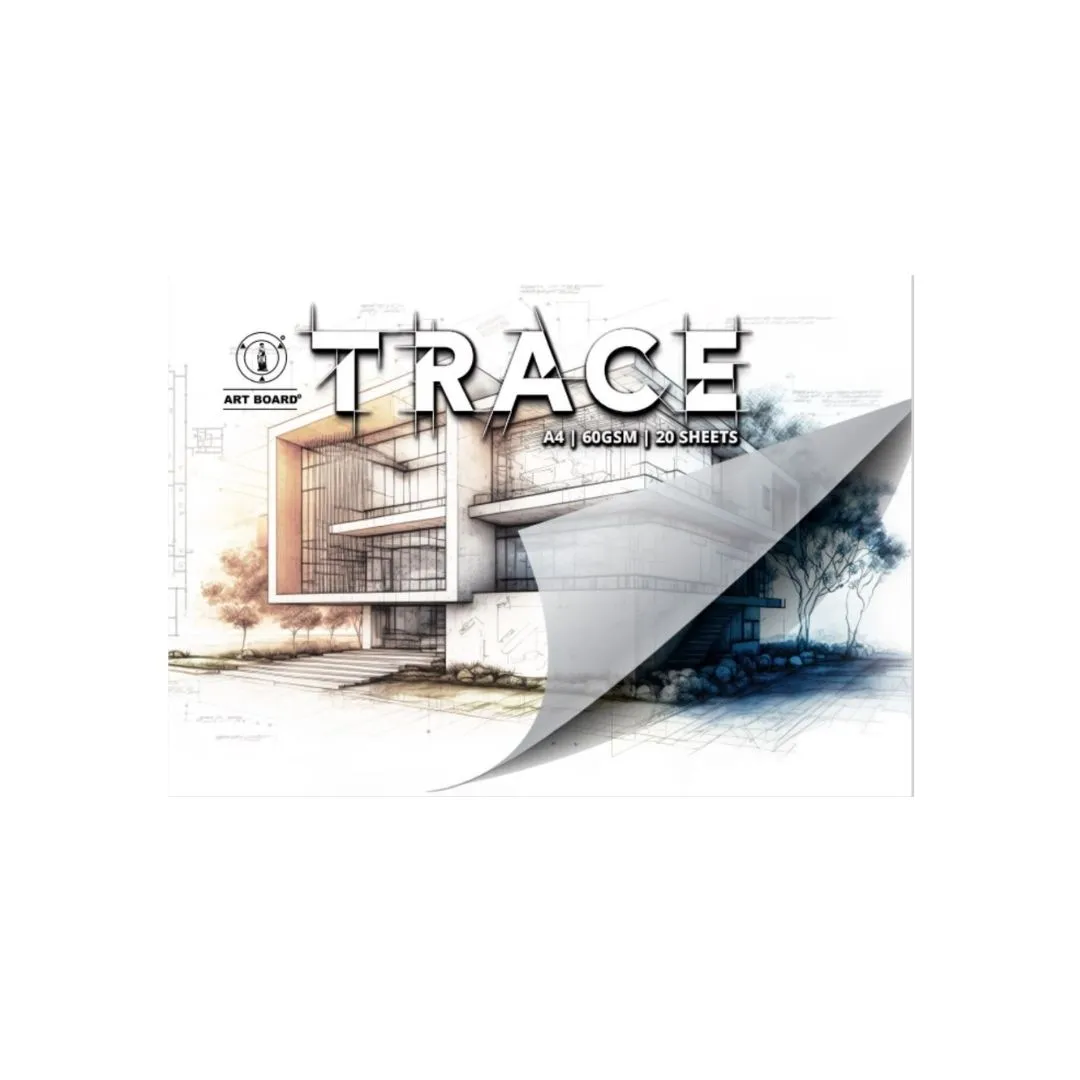 Art Board Trace Pad A4 - 30 Sheets with 60gsm tracing paper