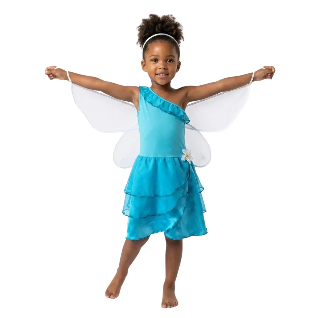 Blue Fairy Dress and Wings