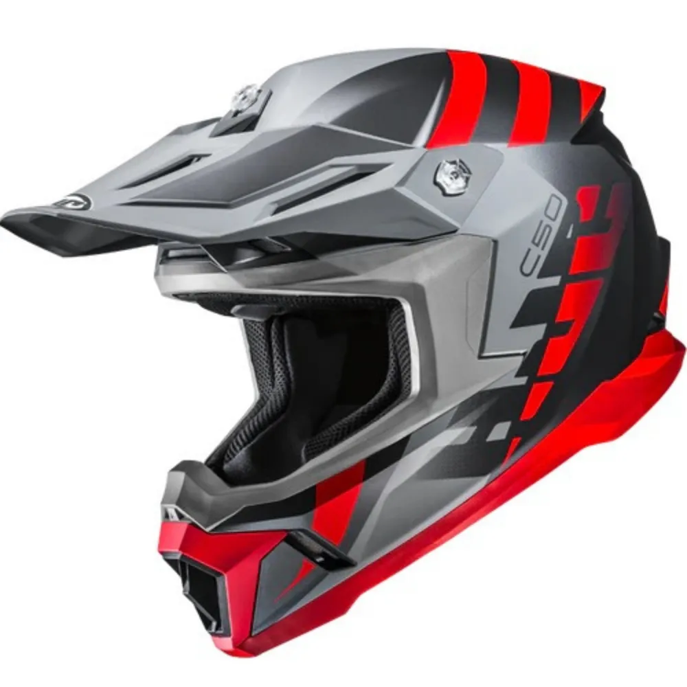 HJC C50 Mirage Grey/Red Helmet
