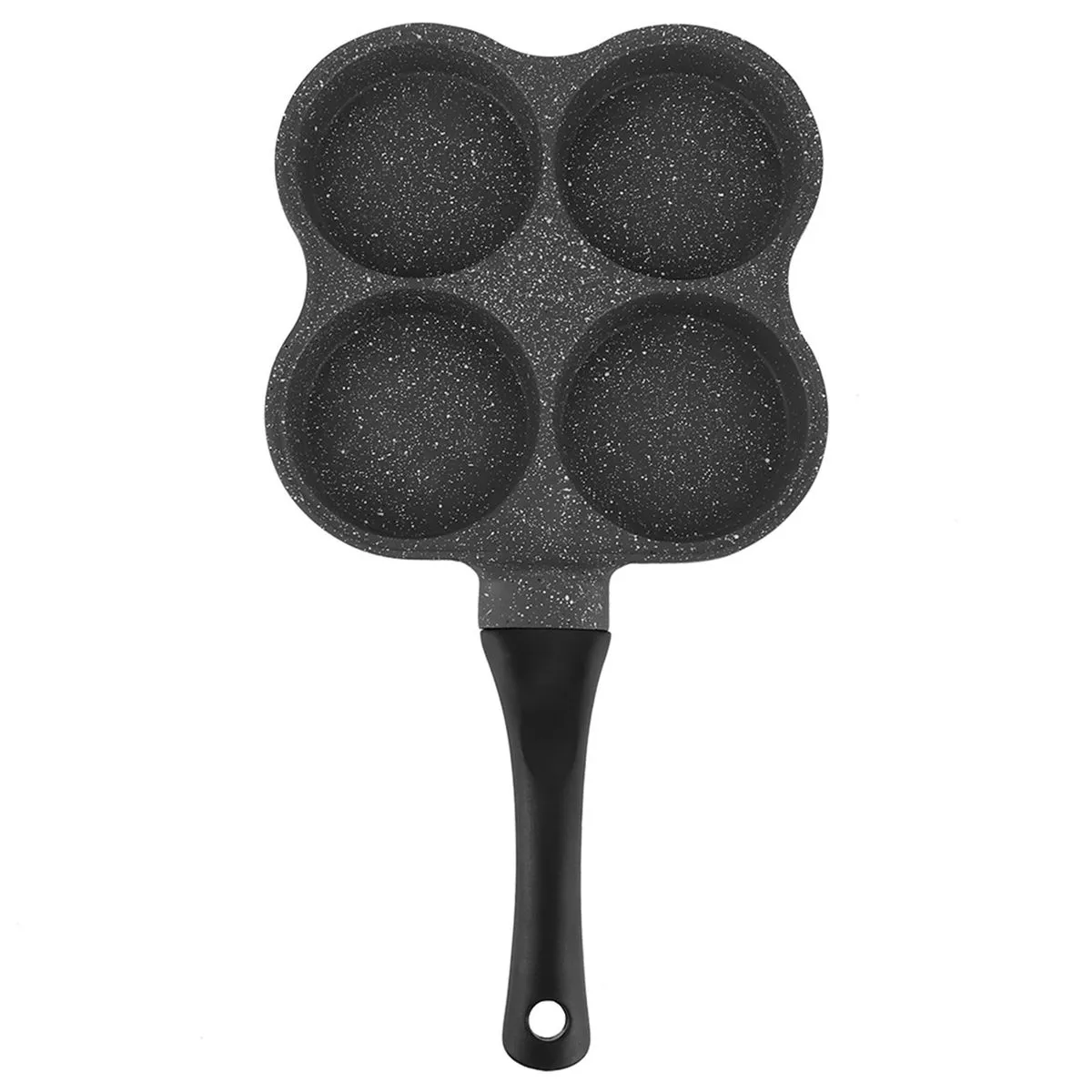 Non-Stick Aluminum 4 Hole Pancake Omelette Eggs Pan
