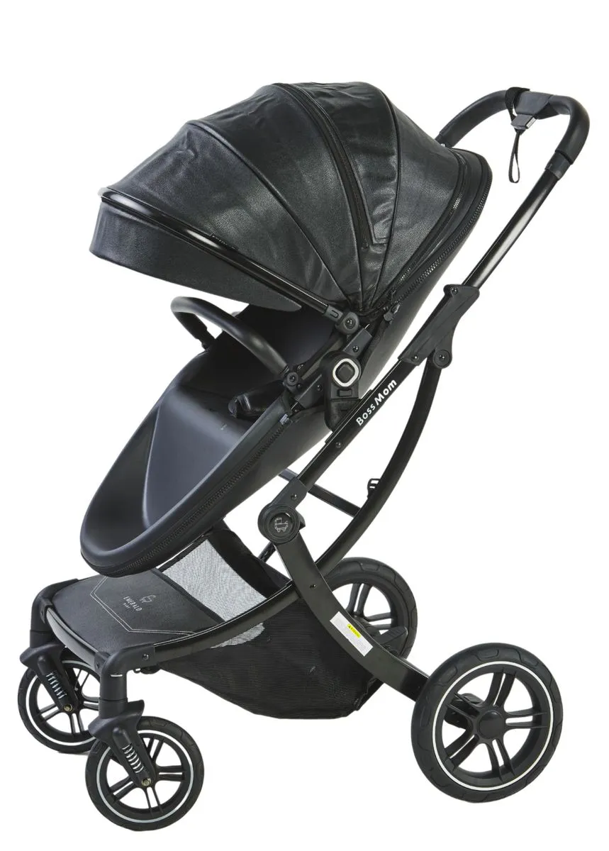 Emerald Baby Boss Mom 2 in 1 Egg Stroller - Black