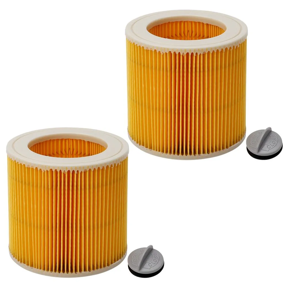 2 Pieces Corrugated Filter Compatible With Karcher A2004