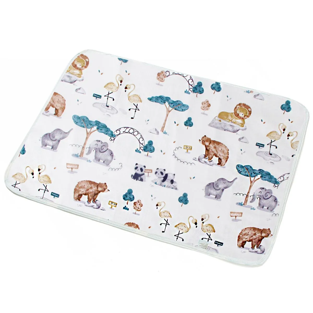 Waterproof Newborn Baby Diaper Changing Mats Cover Baby Diaper Mattress - Animal