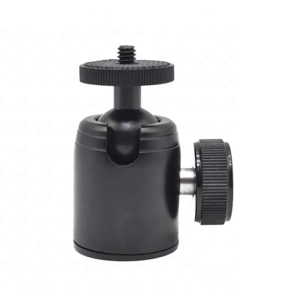 1/4" Mini Ball Head For Camera/Tripod Ballhead Aluminum Alloy 360 Degree