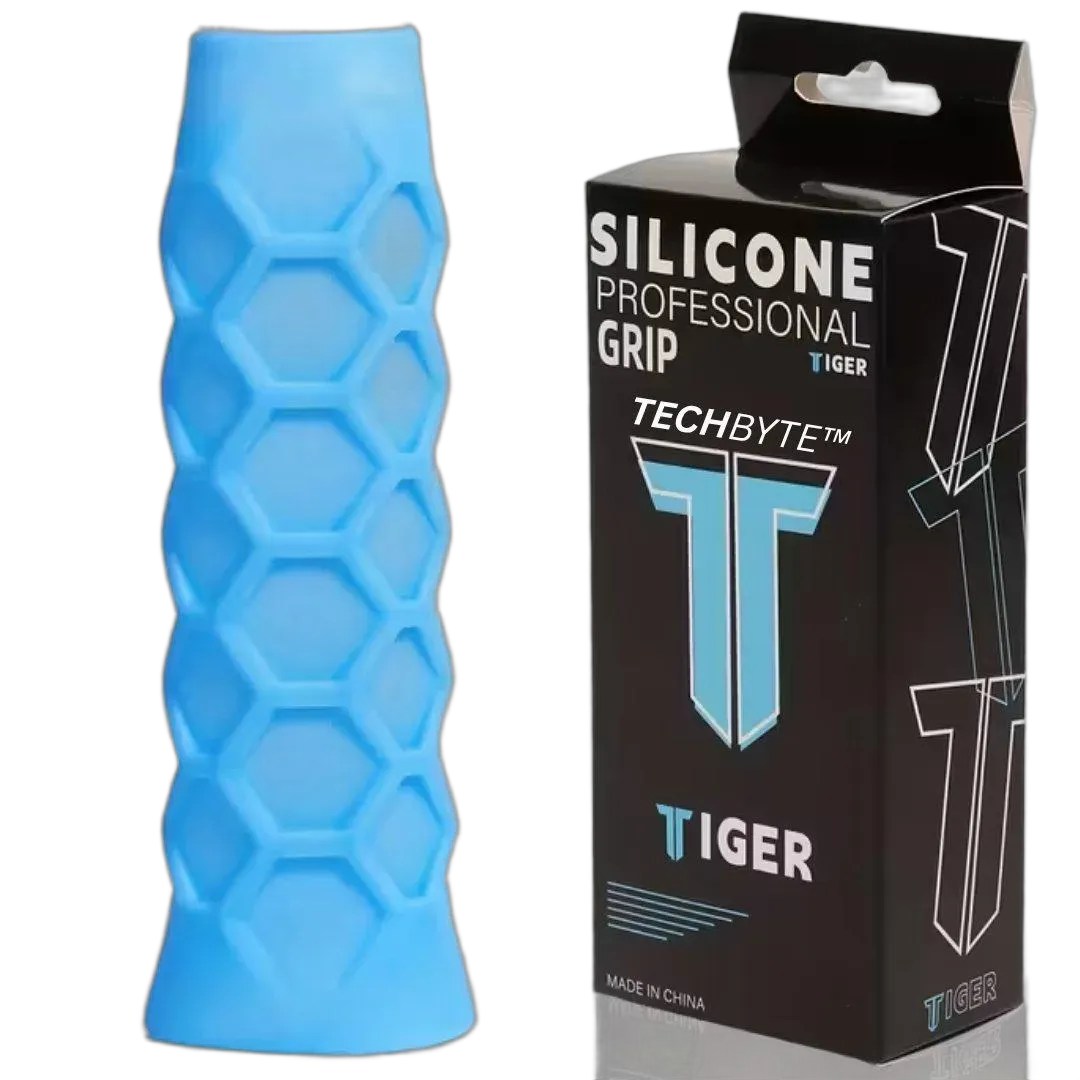 TechByte Hexagonal Grip for Padel/Pickleball Racket - Shock Absorbing Build - Blue